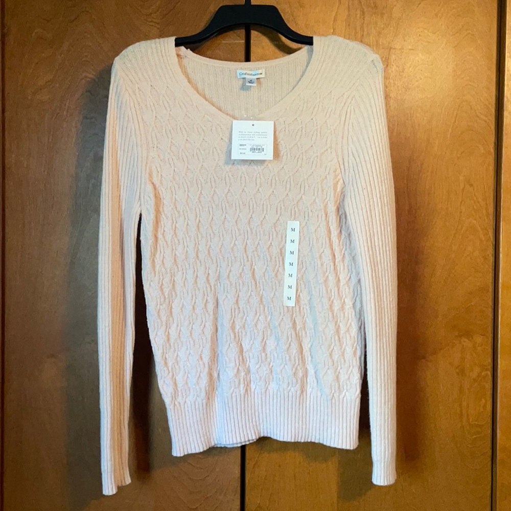 NWT pink sweater